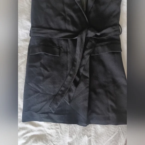 Anthropologie Mini Dress | Black Vest | Sleeveless Blazer | Size XS| - Picture 6 of 14